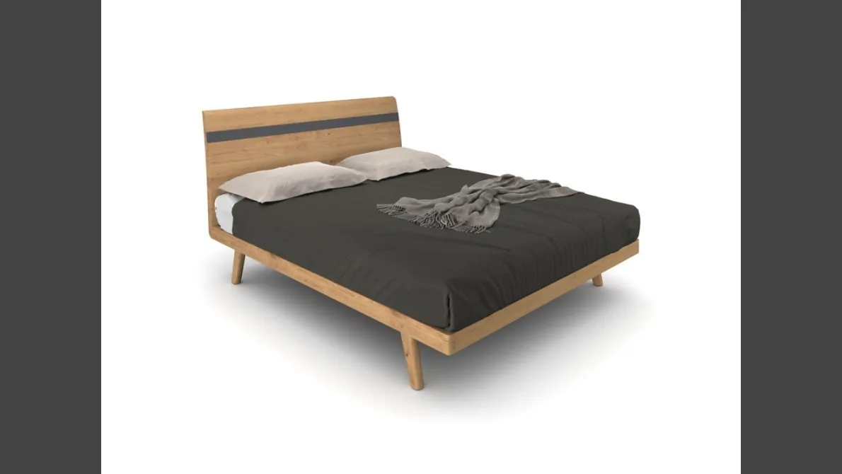 Letto Berlino in legno di rovere di Le Fablier