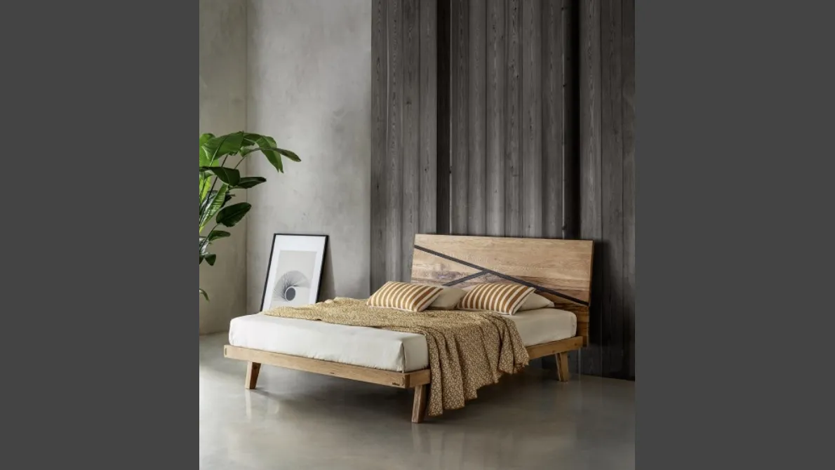 Letto Madeira in rovere nodato di Le Fablier