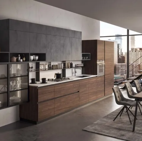 Cucina Moderna lineare Fly Evo 09 di Ar-Tre