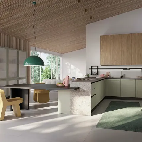 Cucina Moderna con penisola Elite 03 di Ar-Tre