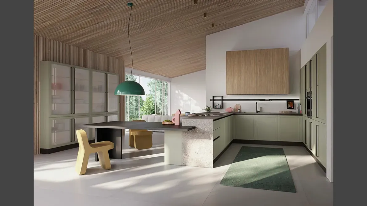 Cucina Moderna con penisola Elite 03 di Ar-Tre