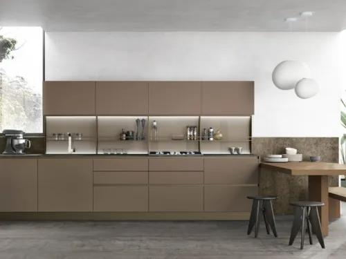 Cucina Moderna ad angolo con penisola City v02 di Stosa