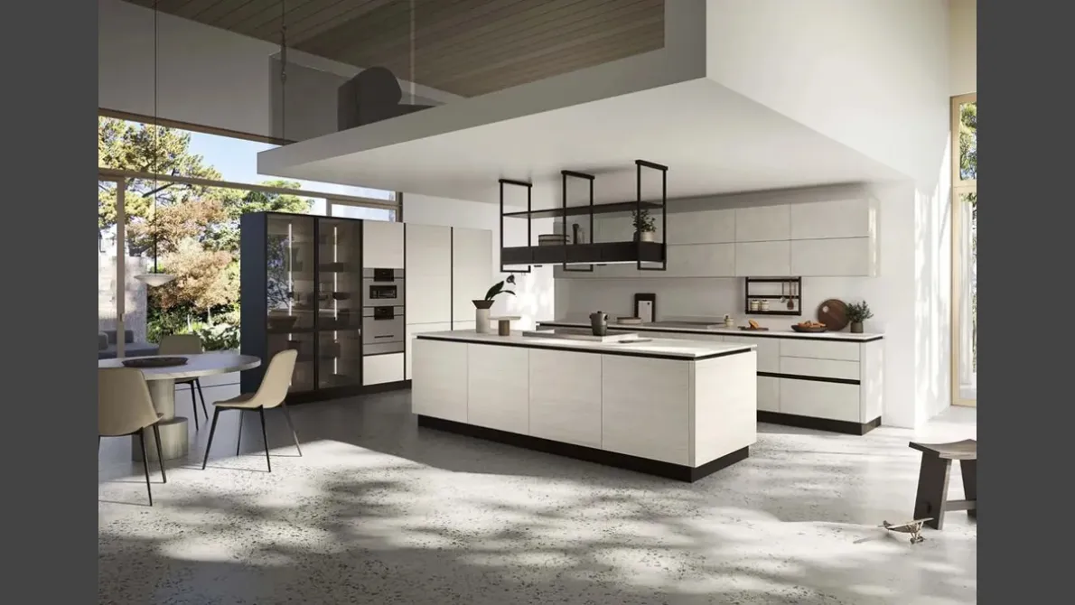 Cucina Moderna con isola Updesign 10 di Ar-Tre